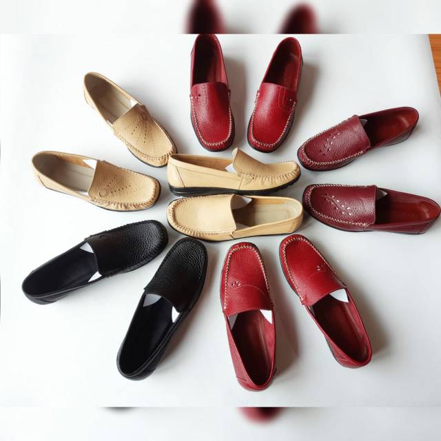 Sepatu wanita asli kulit papirut Garut