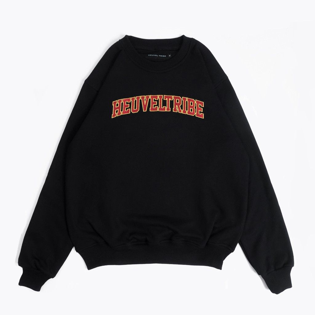 Heuvel Tribe Crewneck Junko Black Sweater Swh 2105.014 Black Ron