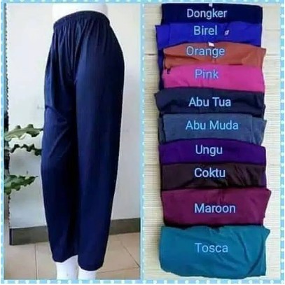 Celana Gamis Celamis, Celana Dalamanan Gamis, Legging Jumbo, Inner Celana Panjang Polos