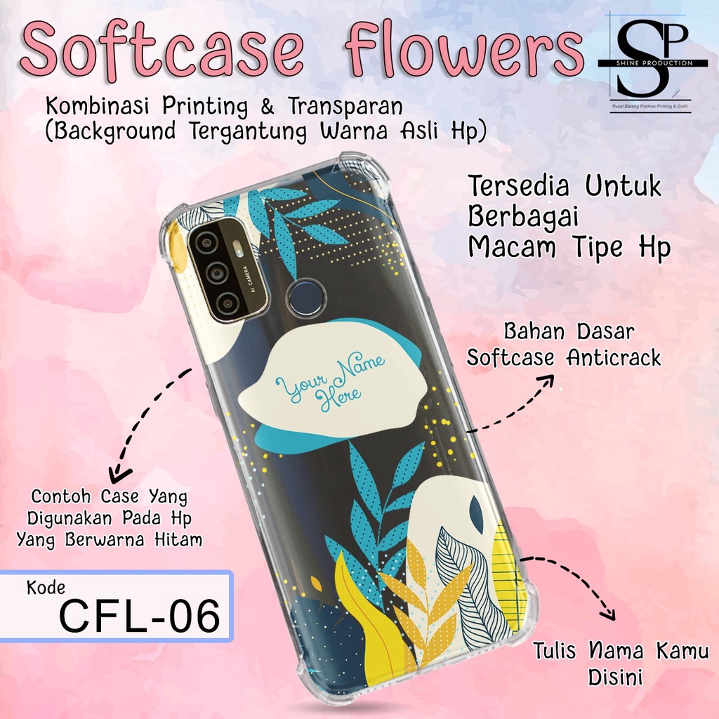 Case Iphone 12 Pro max 12 Mini 12 Pro Custom Nama Motif Bunga