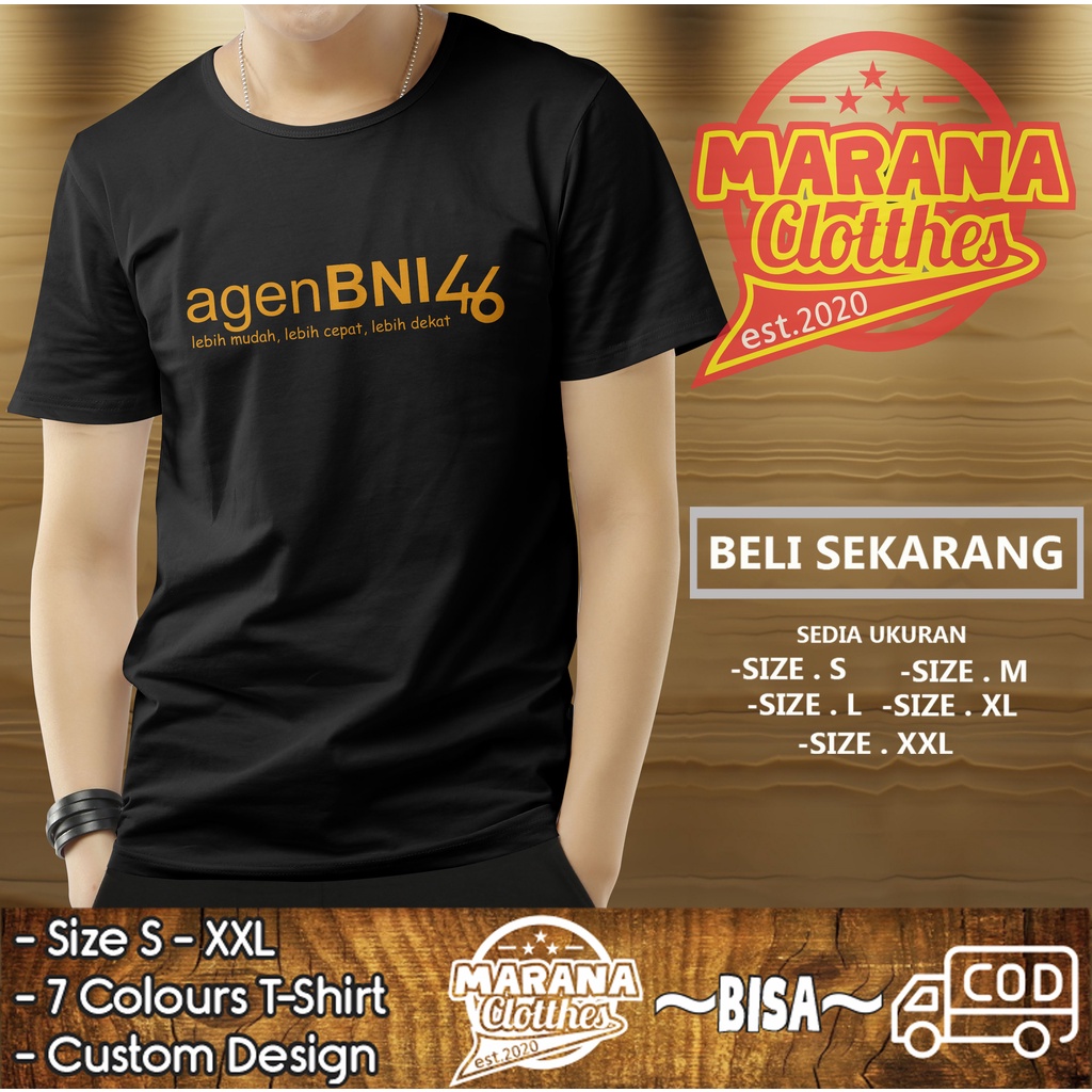 KAOS BAJU AGEN BNI 46 KAOS PERUSAHAAN