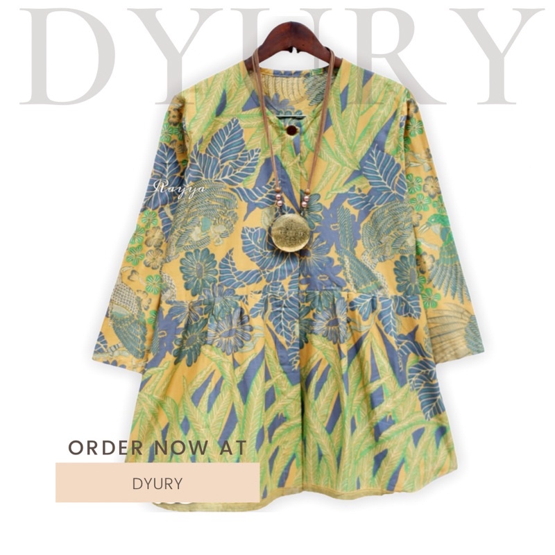 Atasan Blus Batik Peplum Wanita Modern Jumbo Kekinian Bahan Katun Halus Solo Untuk Seragam Kerja Kan