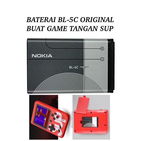 BATTERY BATERAI BATRE NOKIA  BL5C BL-5C BL 5C ORI Game Boy Gamebot Keyboard Mini BATT LOGON DOBEL POWER BL-4C DAN BL-5C