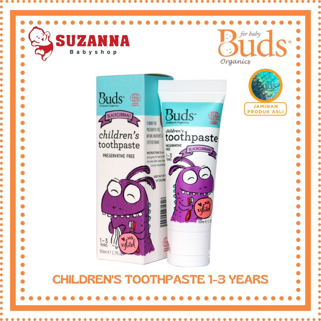 Buds children's toothpaste 1-3 years - blackcurrant