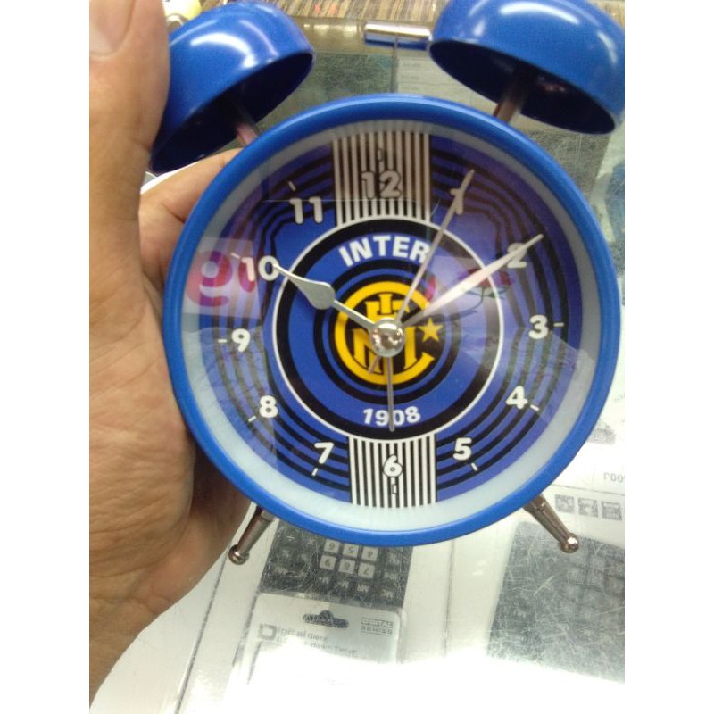 Jam weker Inter milan/Jam Glock Alarm ukururan besar