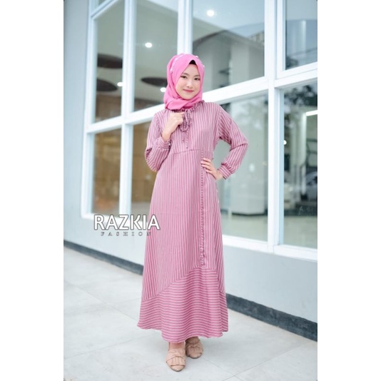 Gamis Anak Terbaru / Baju Muslim Anak Perempuan / Gamis Remaja Terbaru / Gamis Anak Tanggung/ Motif salur