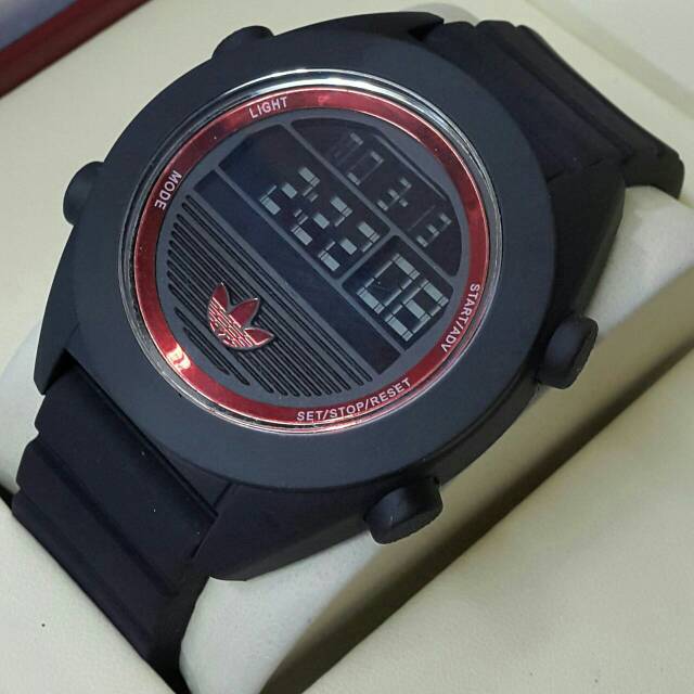 Jam tangan  pria Adidas sport digital rubber