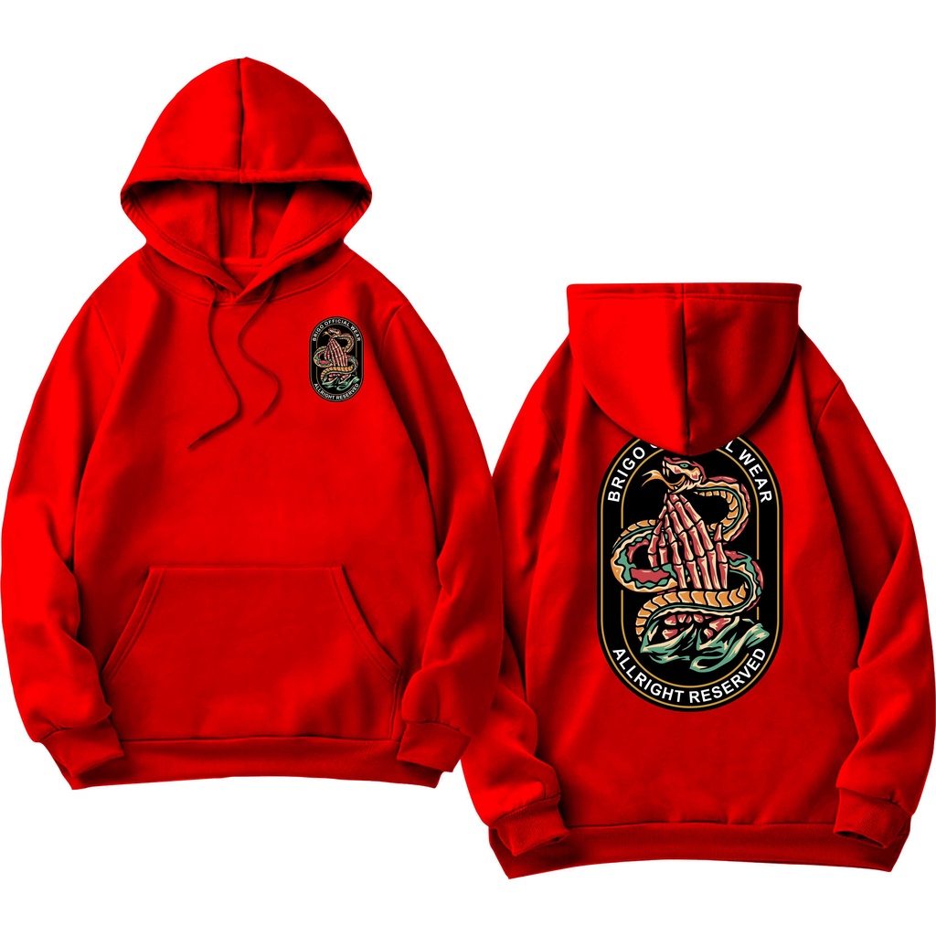 BRIGO Jumper Hoodie please snake II Sweater Hoodie BRIGO please snake Sablon DTF Fleece Cotton II SIZE M-XXL (Pria &amp; Wanita) Free stiker&amp;Gantungan Kunci