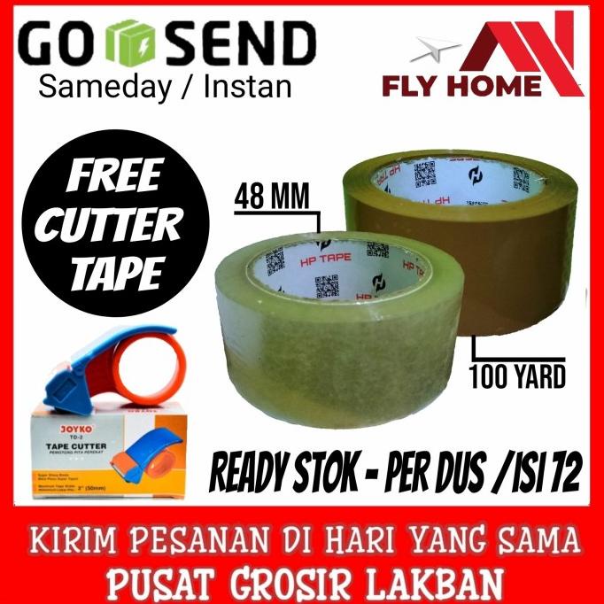 

Lakban 100Yard 2inchi 48 x 100 Bening Coklat 1 Dus Grosir - COKLAT, 45MM x 90YARD ---Termurah---