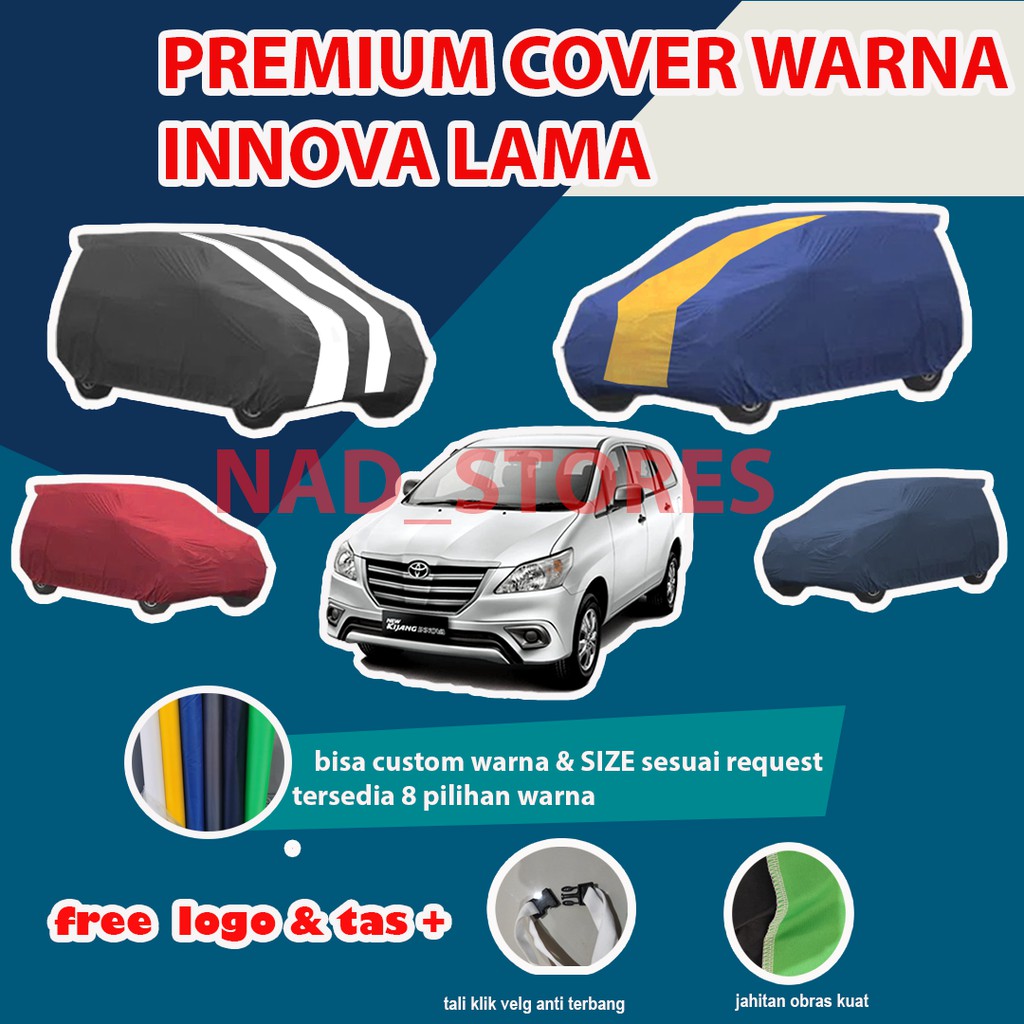 PREMIUM INNOVA Body Cover / Sarung Mobil Warna Premium Grand Innova / Inova