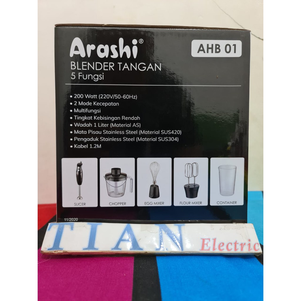 ARASHI AHB-01 Hand Blender 5IN1