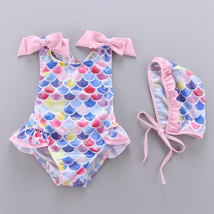 Baju Renang Anak Dengan Topi Sparkling Tutu
