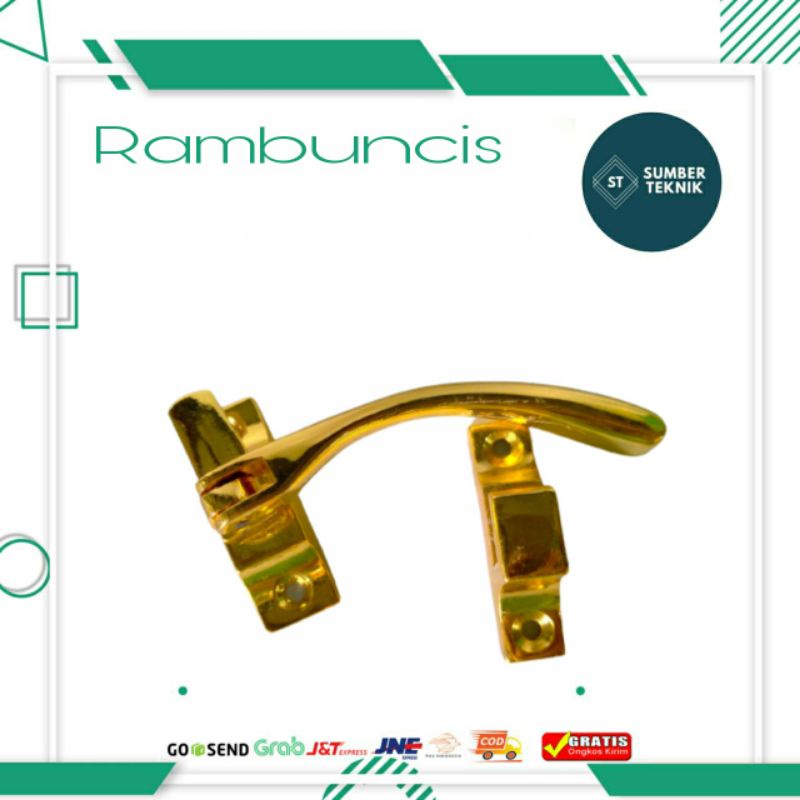 Kunci Tarikan Solid /Handle /Rambuncis Gagang Jendela SOLID Rambuncis