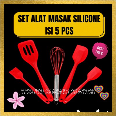 SET ALAT MASAK SILICONE PERLENGKAPAN DAPUR ALAT DAPUR PERALATAN DAPUR PERALATAN MASAK KITCHEN SET B3