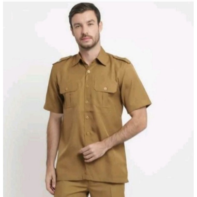 Seragam Princessfa / Seragam Safari / Seragam Safari Pria / Seragam Safari Laki - Laki / Seragam Pemda Pria / Seragam PNS / Seragam Khaki muda / Seragam Guru Pria / Baju PNS Pria / Baju ASN Pria / Pemda Tua / Pemda tua Pria