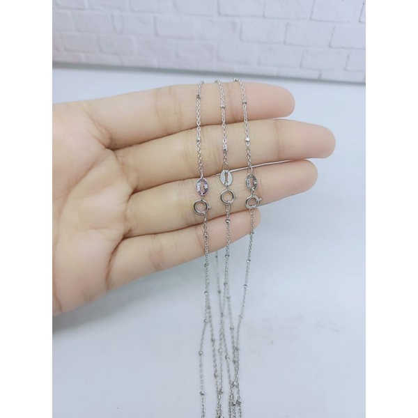 KALUNG RANTAI JEDAR ANAK / KALUNG PERAK ASLI SILVER 925 LAPIS EMAS/ KALUNG FASHION ANAK TERBARU