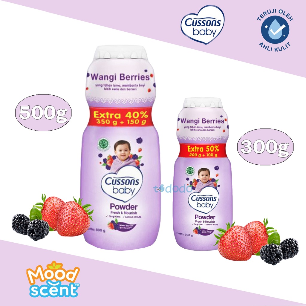 Bedak Bayi Cussons Baby Powder Fresh &amp; Nourish Extra Fill