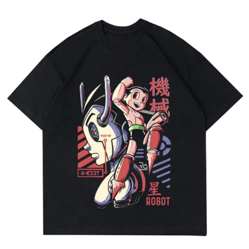 Kaos Astro Boy Tee Merch Baju Film Serial Animasi Kartun Anak Anime Jepang Atom Vintage Oversize Ove