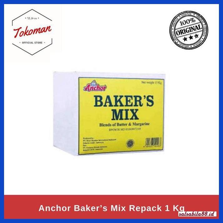 

Rettubagetnem- Anchor Baker'S Mix Repack 1 Kg / Bakers Mix -Asli-Slii.