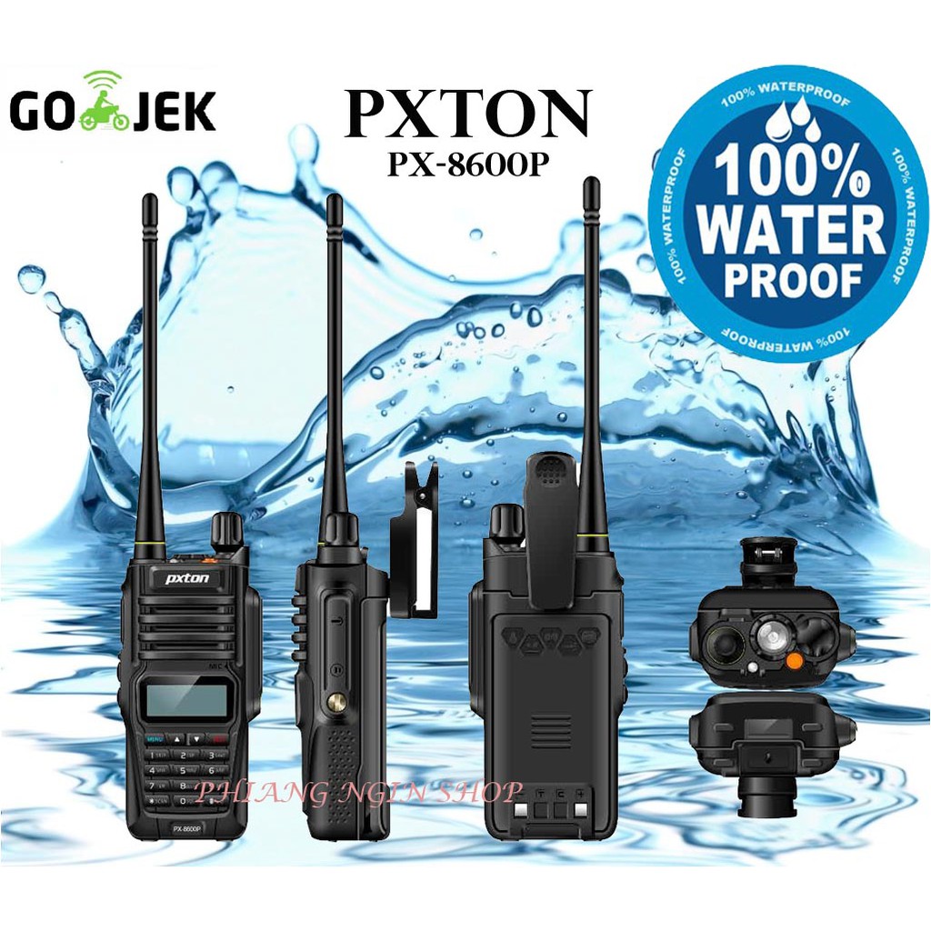 Handy Talkie Ht Pxton Px 8600p 8 Watt Waterproof Shopee Indonesia