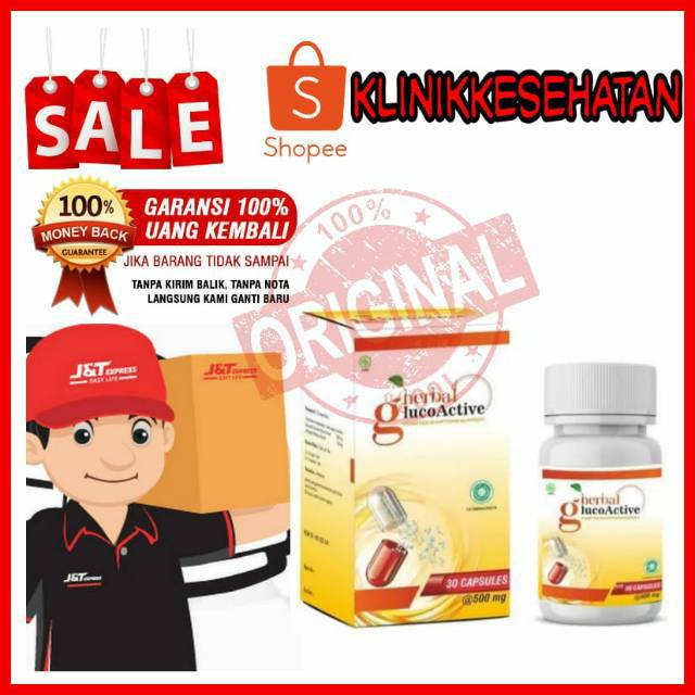 ✓ GLUCOACTIVE ASLI ORIGINAL Obat Herbal Mengatasi Diabet Kencing Manis Kadar Gula (Gluco Active )