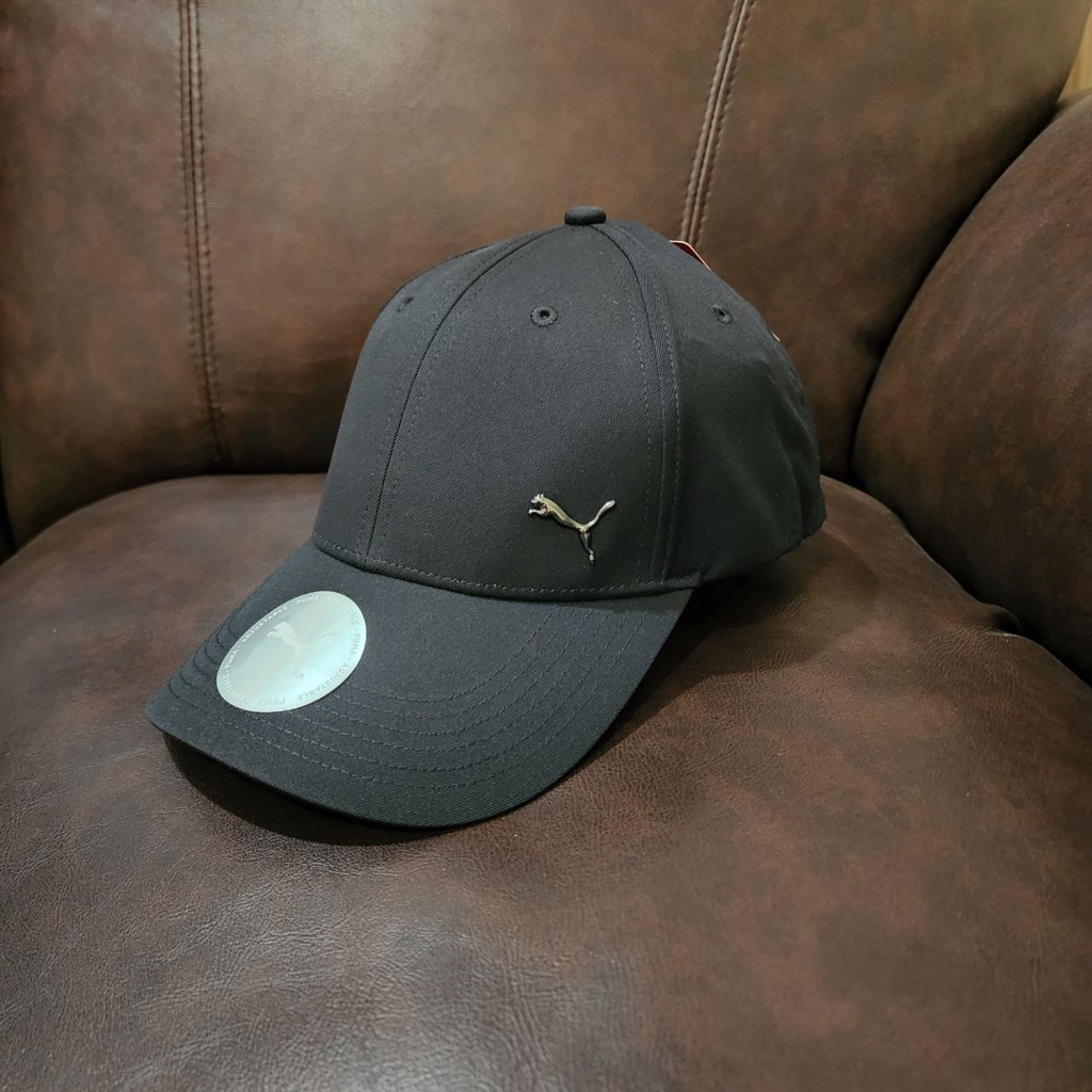 Original 100% Topi Puma Metal Cat Cap Hitam