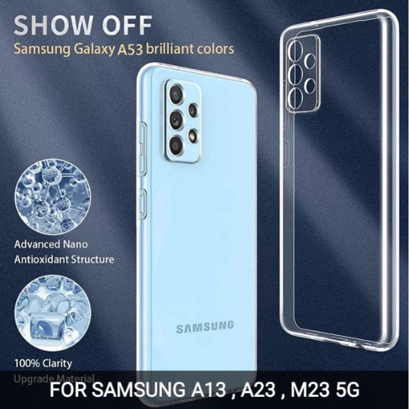 case bening Samsung M23 5G a13 a23 softcase silicon bening transparan cover casing