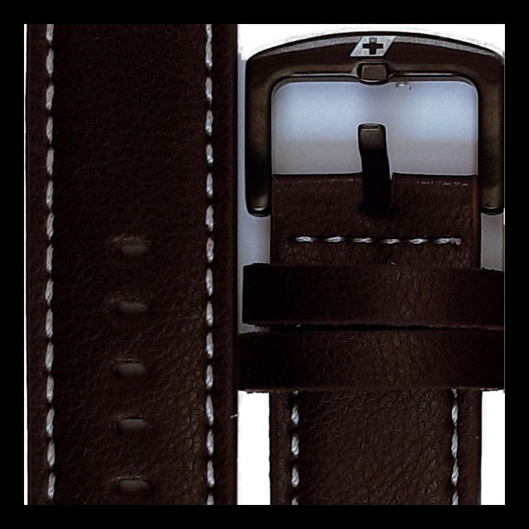 BARU TALI JAM TANGAN SWISS ARMY 24 MM STRAP KULIT ASLI GENUINE LEATHER - COKELAT TUA JAM TANGAN