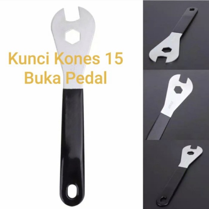 Kunci Kones 15 untuk buka pedal Sepeda bahan stainless