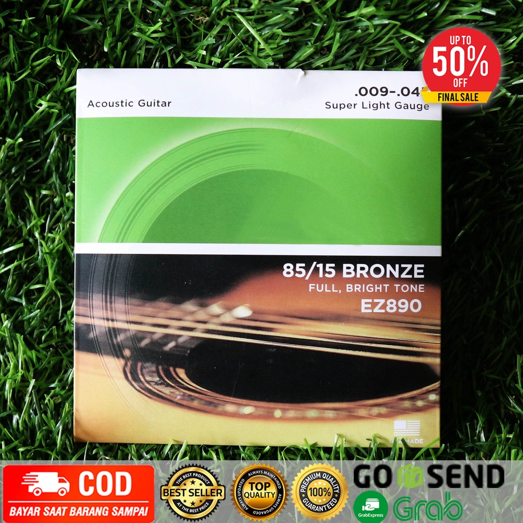 Senar Gitar String 1 set Best Seller Nyaring EZ890 UK 0.09 Grosir Hanya 15K