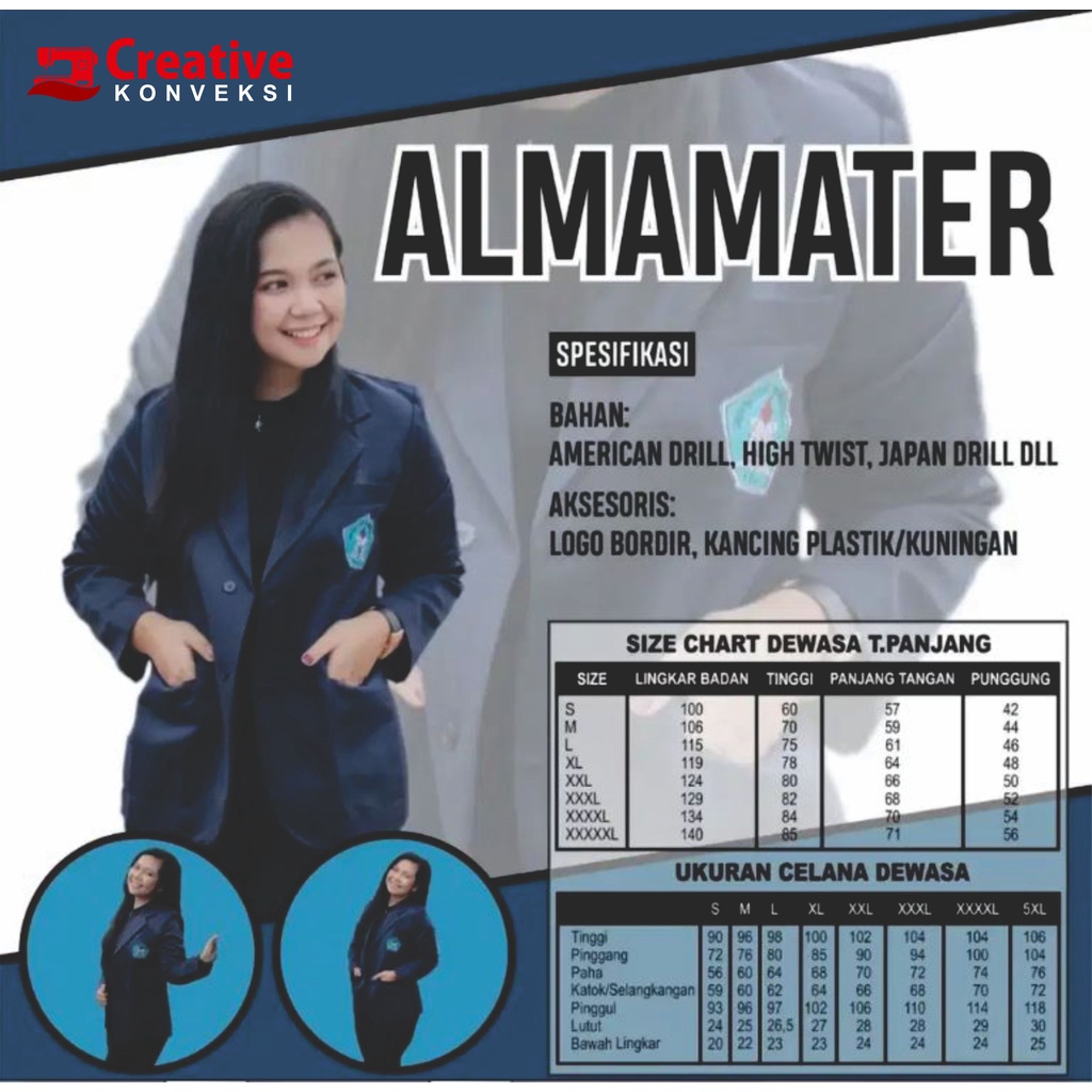 vendor KONVEKSI SERAGAM BAJU KAMPUS | JAS ALMAMATER | SERAGAM SEKOLAH | BAJU PABRIK | KONVEKSI MURAH MENERIMA SEMUA