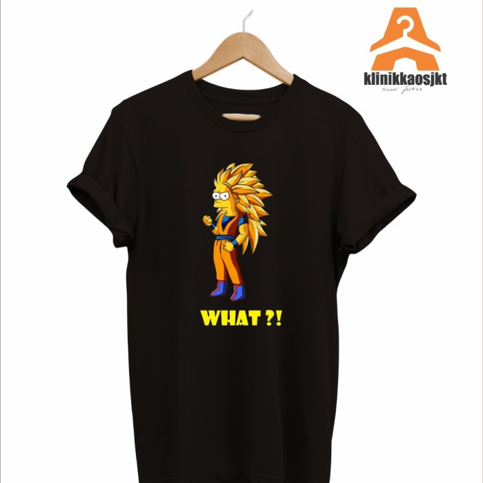 KAOS - BAJU DRAGON BALL GOKU BART THE SIMPSONS - TSHIRT DRAGON BALL