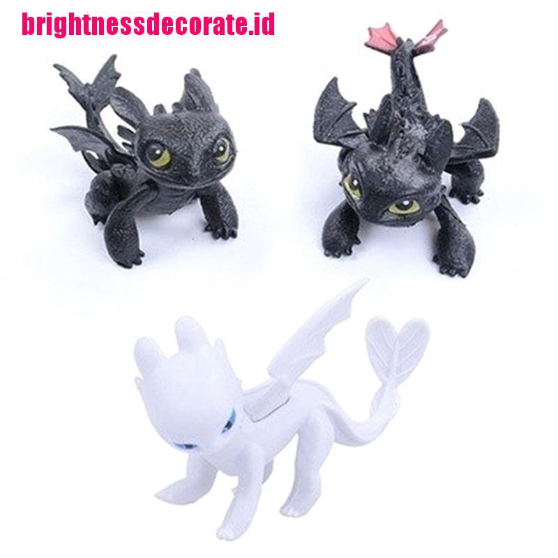 BrightID No Toothless Night Fury Dragon Family Animation Toys Doll Model Ornaments