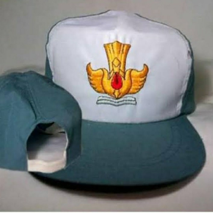 Topi Anak Sekolah SD SMP SMA Pramuka Bordir Nama Logo Sekolah/TOP OKE