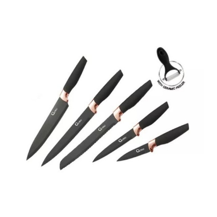 Oxone Onyx Black Knife Set OX609N / Pisau Oxone OX 609N