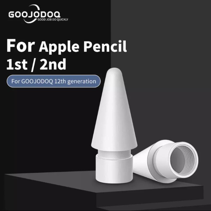 ✔✔ GOOJODOQ Nib Tip Replacement Apple Pencil 1 & 2 & Goojodoq Gen 12