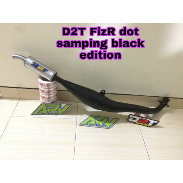 knalpot d2t fizr dot samping black ori jogja