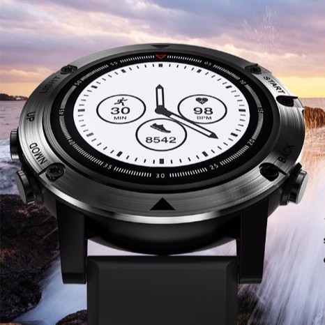 Aolon DM18 Smartwatch GPS 50M IP68 dengan Fungsi Monitor Detak Jantung / Fitness / Garmin-1