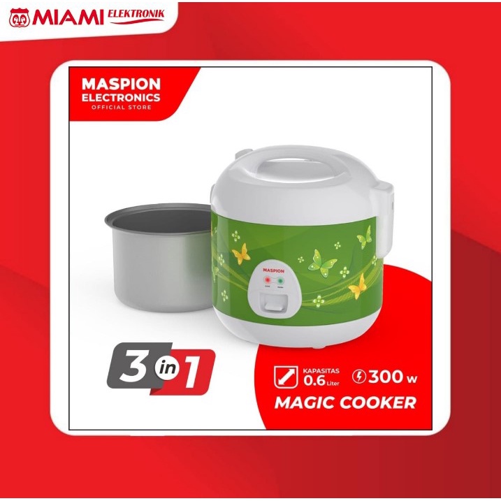 Maspion Rice Com MRJ-0623 GRBF / Penanak Nasi MRJ0623 GRBF