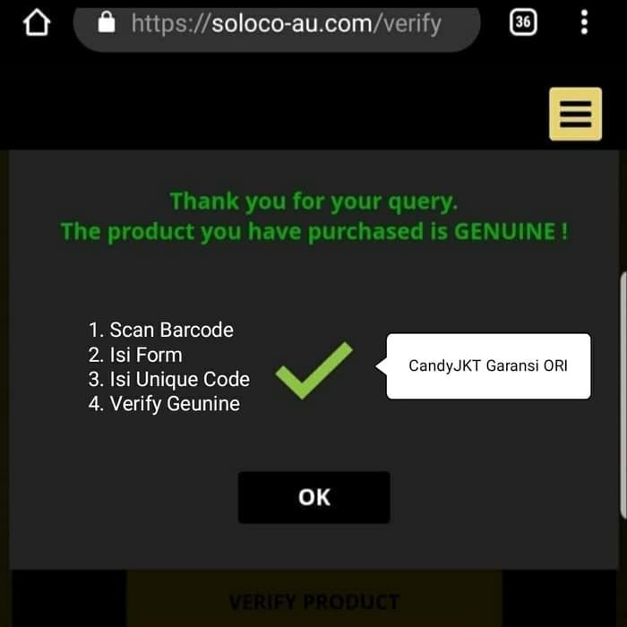 Produk HOT AUSTRALIA SOLOCO CANDY ASLI ISI 12