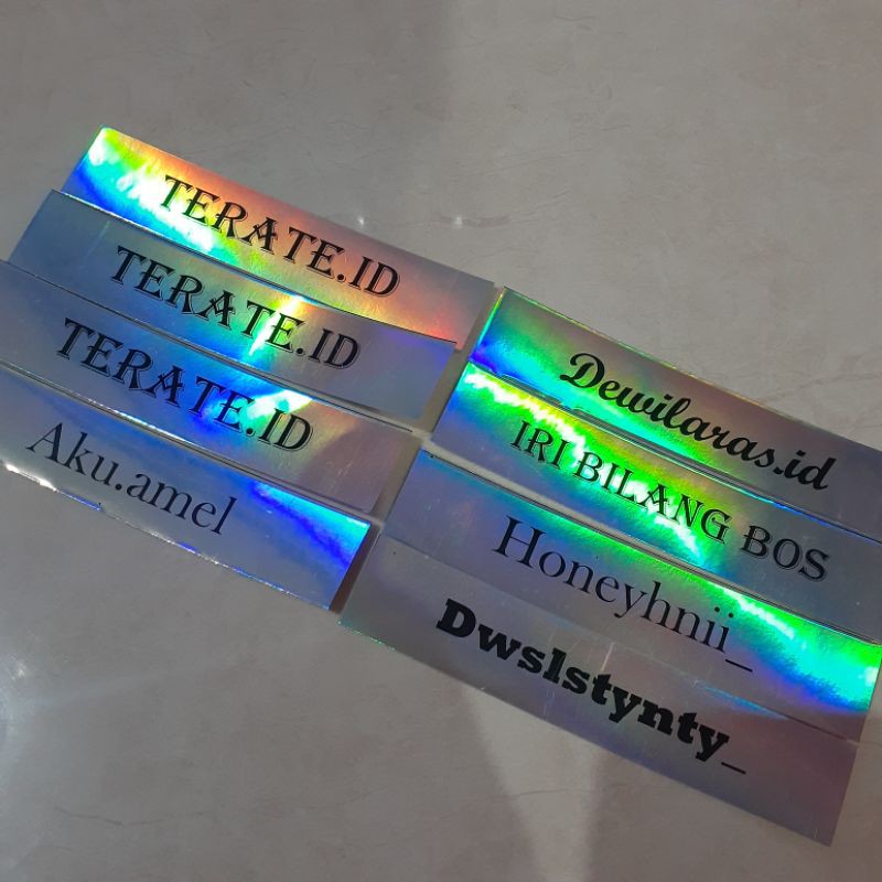 

STIKER HOLOGRAM CUSTOM (min 20pcs)