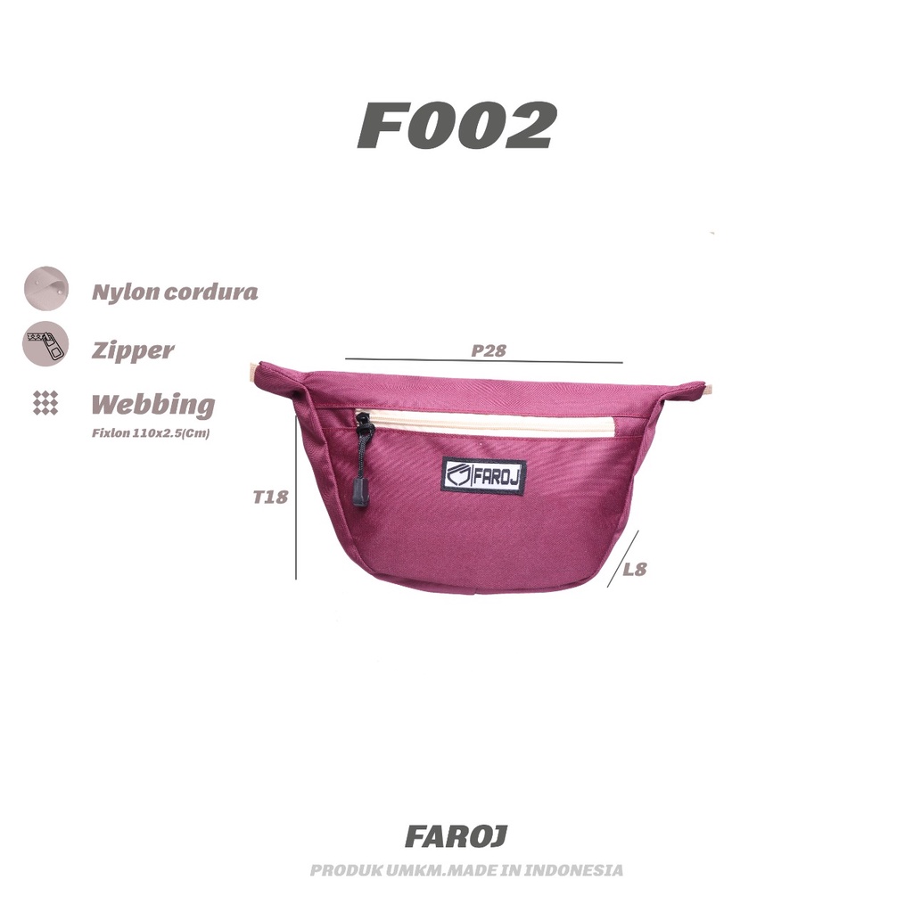 Tas Selempang Pria / Sling bag Pria Terbaru Original FAROJ FJ002