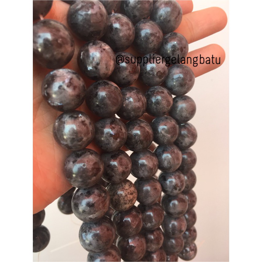 natural 16mm labrador labradorite ready stock abu kilap batu besar aksesoris craft beads supplier