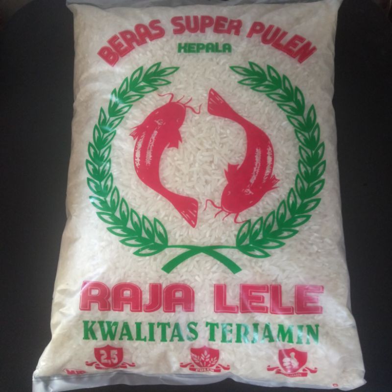 Beras pulen Raja Lele, C4 dan strawberry 2,5 kg