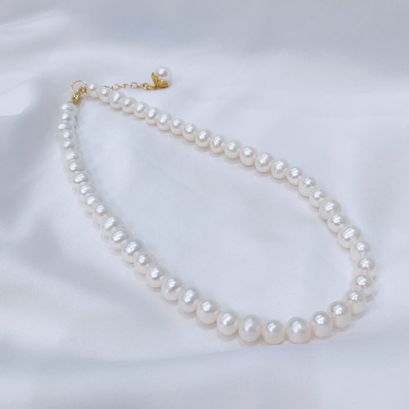 Kalung mutiara air tawar kualitas super Kalung mutiara asli lombok bersertifikat Kalung mutiara asli