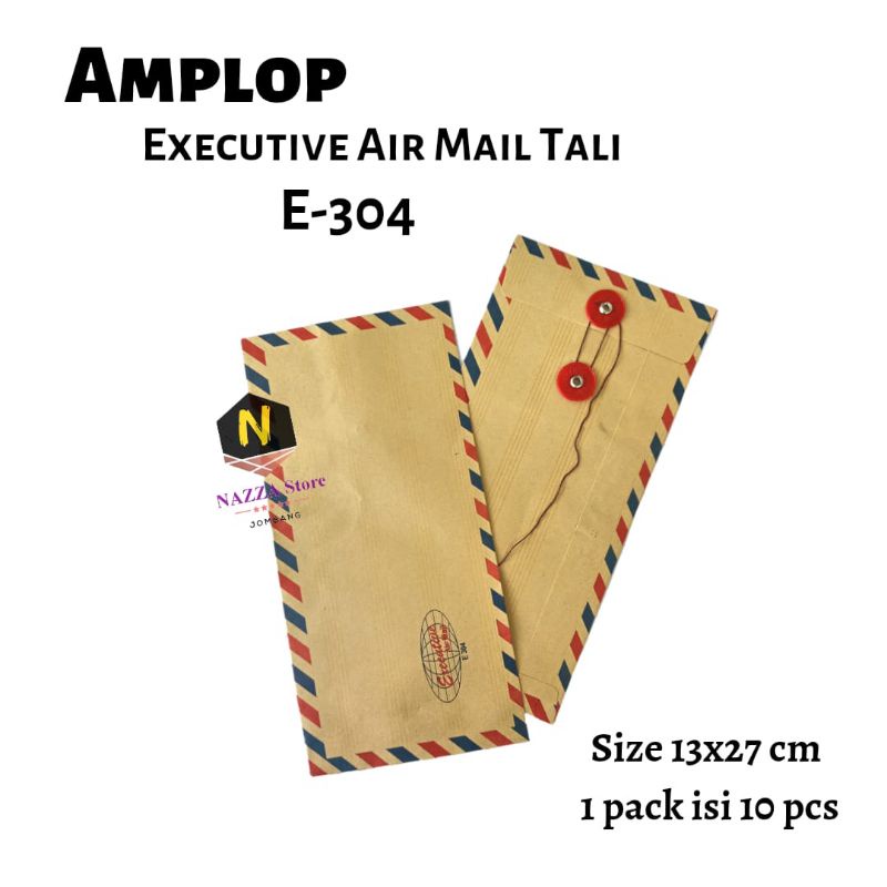 

Executive Amplop Coklat AirMail Tali/amplop lamaran kerja isi 10 pcs