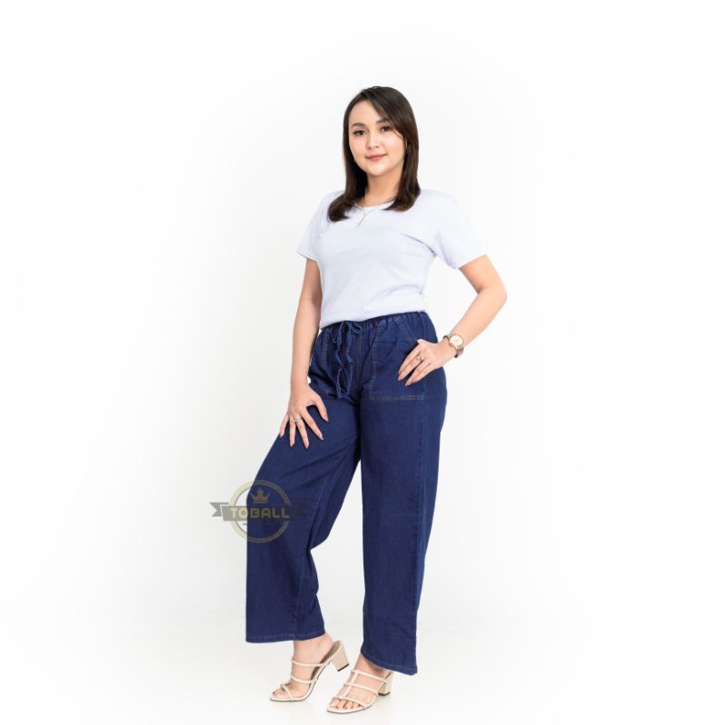 Kulot Jeans, Celana Panjang Wanita , Celana jeans Dewasa 3920