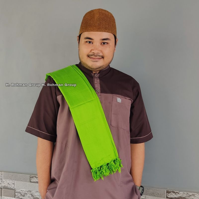 Sorban Putih Polos Pria Dewasa Syal Rida Polos Aneka Warna Sesuai foto