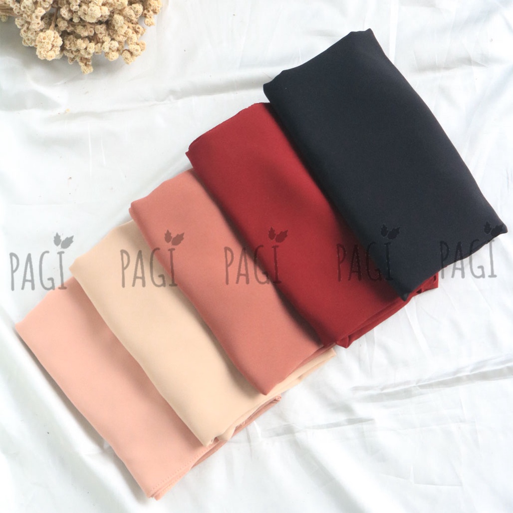 Pashmina Inner 2in1 Premium / Jilbab Instan / Chiffon / Ceruty Babydoll / Inner Jersey / 75cm x 180cm