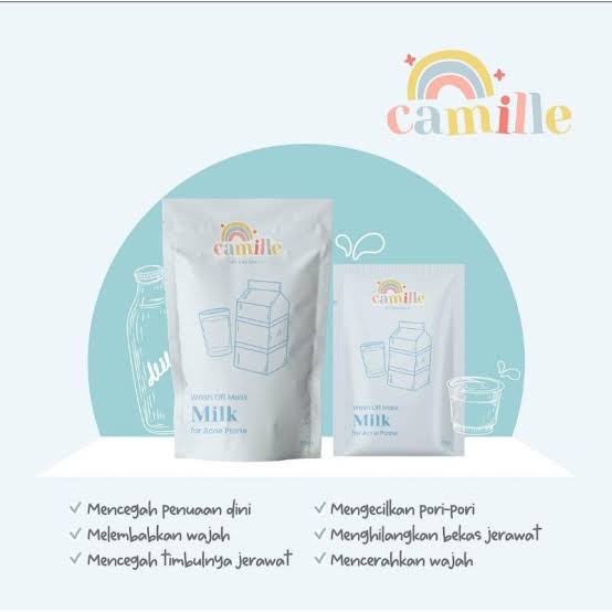 READY STOK ‼️ CAMILLE BEAUTY BY NADSHAVV ORIGINAL BPOM | MASKER CAMILLE BEAUTY BY NADSHAVV ORIGINAL-Milk
